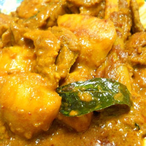 Cerdo con salsa de curry