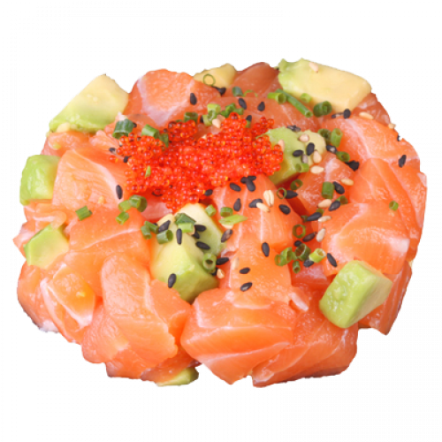 Tartar salmón picante