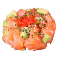 Tartar salmón picante