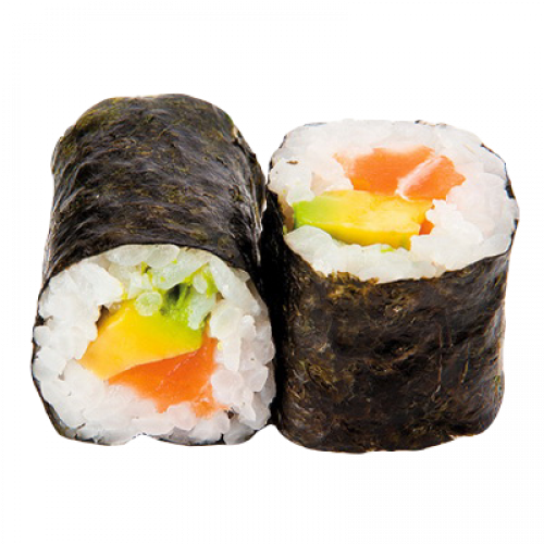 Maki salmón y aguacate