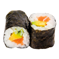 Maki salmón y aguacate