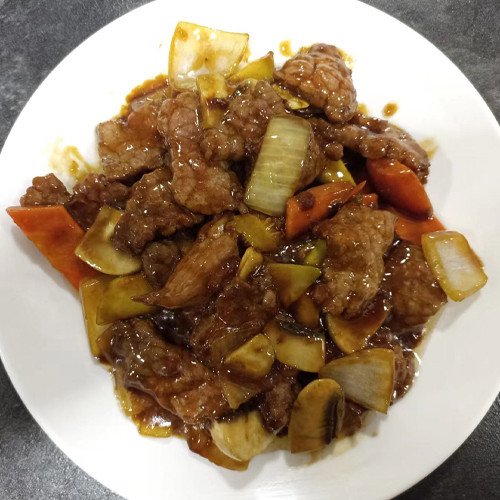 Ternera con salsa de ostras