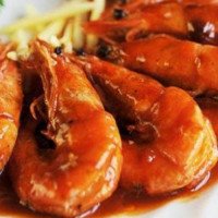 Gambas con salsa picante